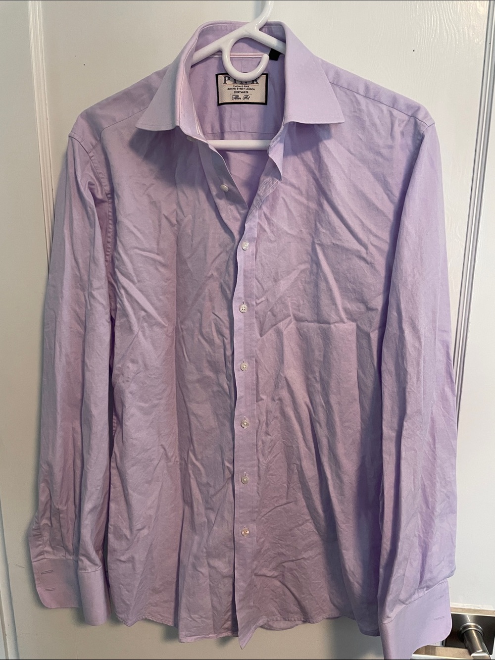 Thomas Pink Light Lavender Men's Dress Shirt